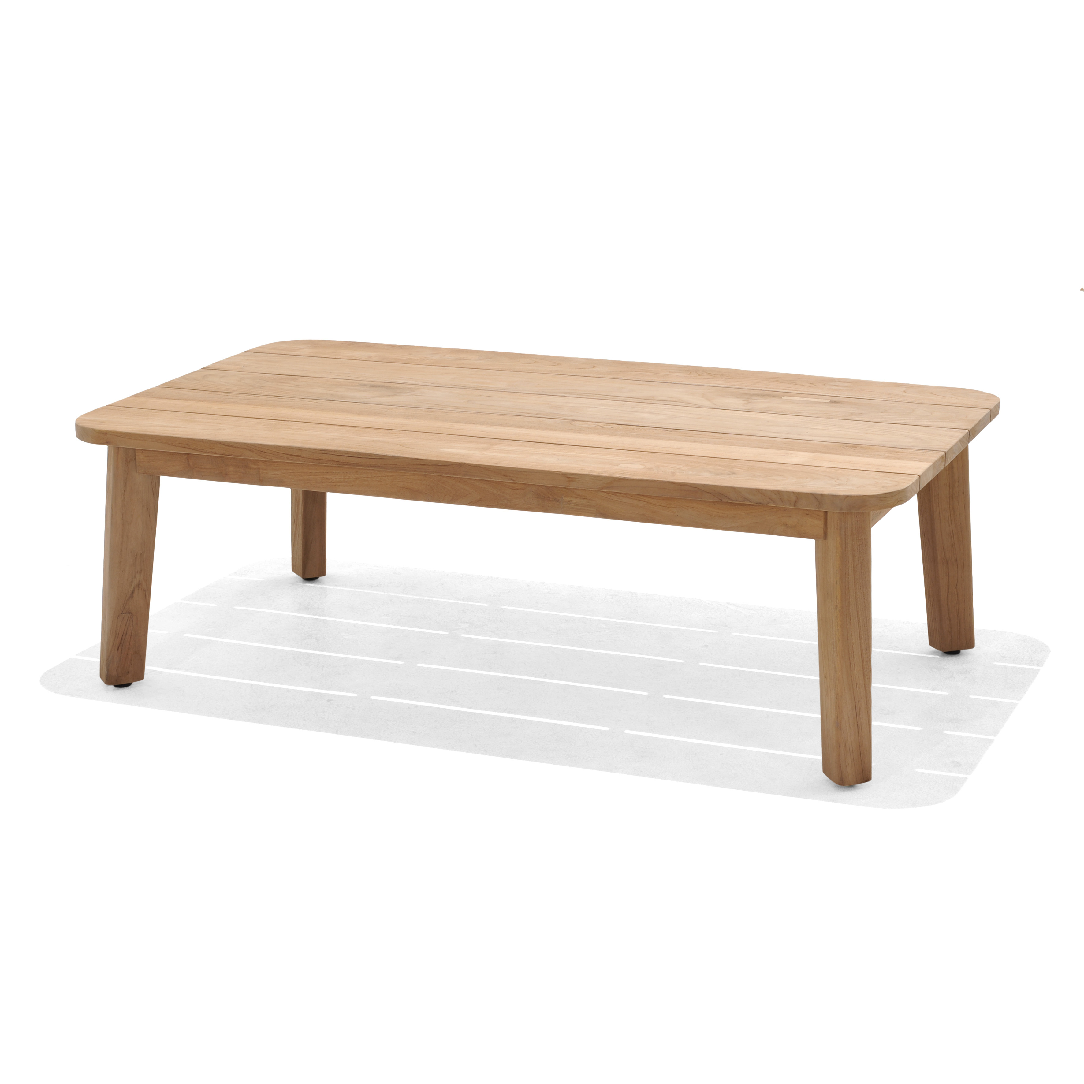Bahamas Teak Coffee Table, made from recycled FSC certified wood