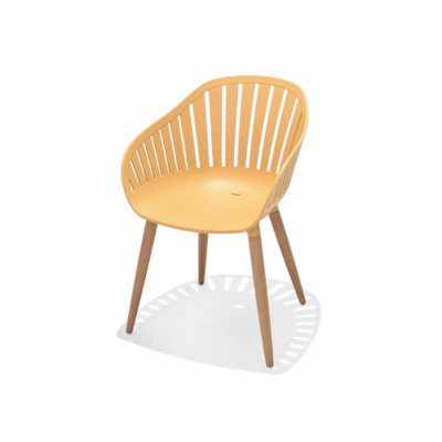 Nassau Chair in Honey Yellow Social Plastic