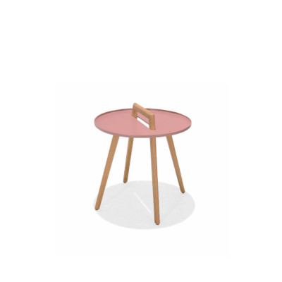 Nassau 50cm Round Side Table Peony Pink