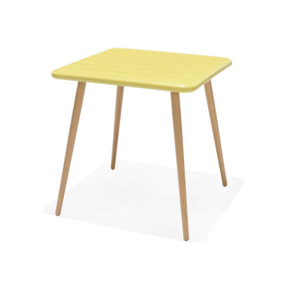 Nassau Square Table in Honey Yellow Social Plastic®