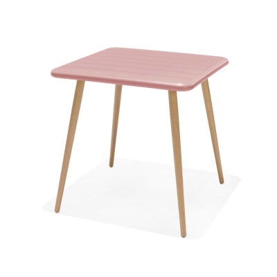 Nassau Square Table in Peony Pink Social Plastic®