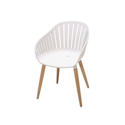 Nassau Chair in White Social Plastic