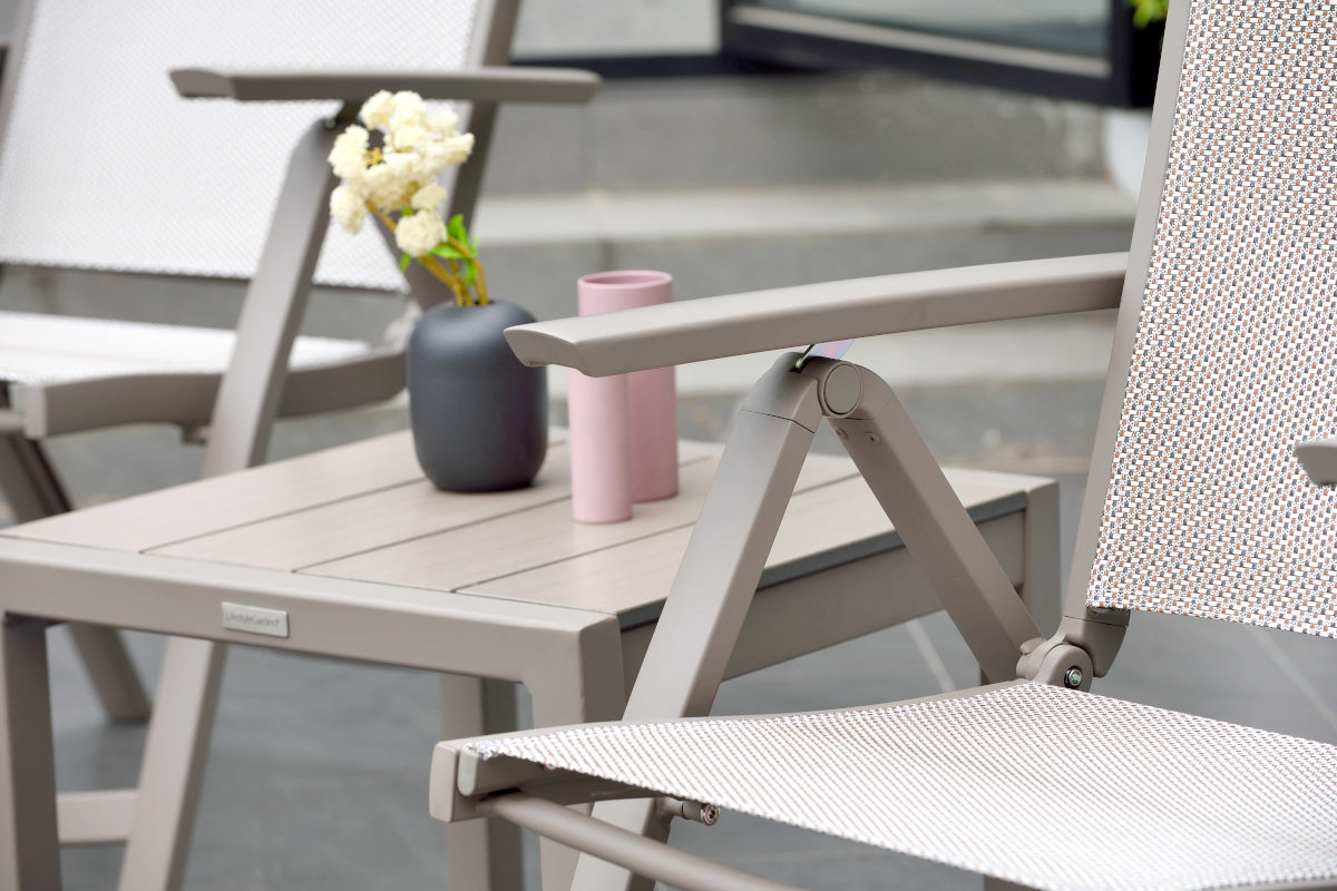 Morella 2-Seat Reclining Coffee Set & Footrest | LifestyleGarden UK