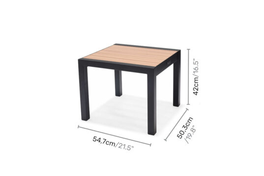 LifestyleGarden Panama Dark - Side Table (Dimensions)